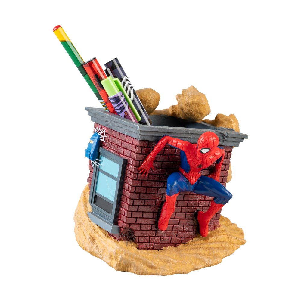Grupo Erik Marvel SpiderMan - Pen Holder With Stationary Set - Multicolours